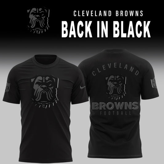 Cleveland Browns Back In Black Limited Edition T-Shirt