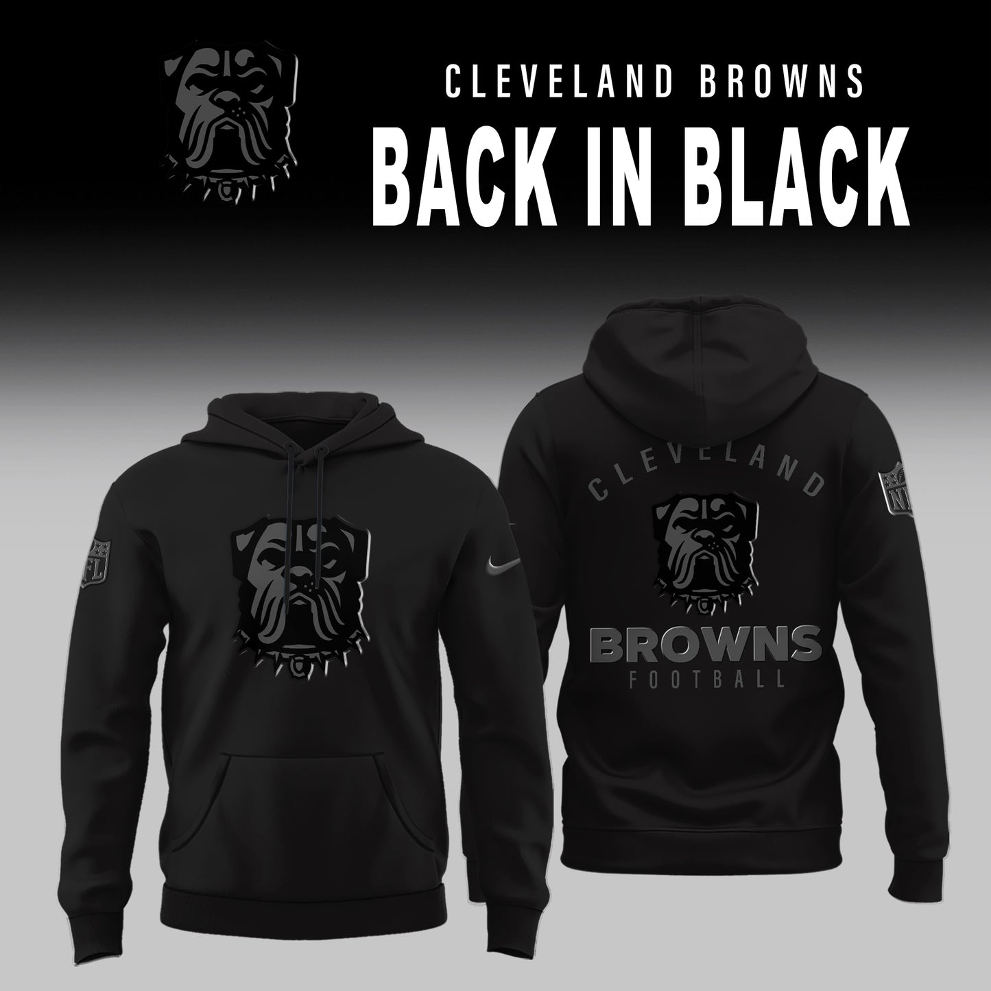Cleveland Browns Back In Black Limited Edition Hoodie