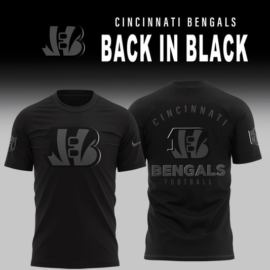 Cincinnati Bengals 2025 Back In Black Limited Combo TShirt