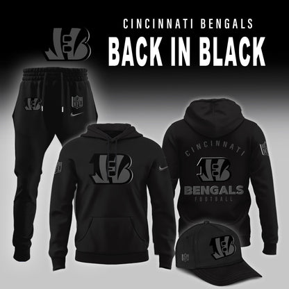 Cincinnati Bengals 2025 Back In Black Limited Combo Hoodie