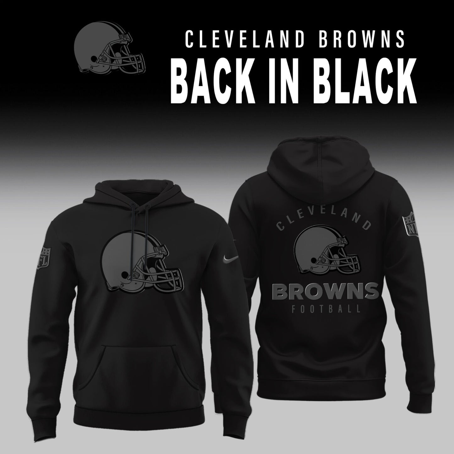 Cleveland Browns Back In Black Limited Edition Hoodie