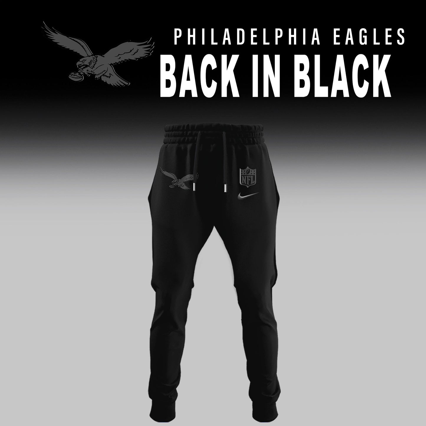 Philadelphia Eagles Back In Black Limited Edition Combo Hoodie