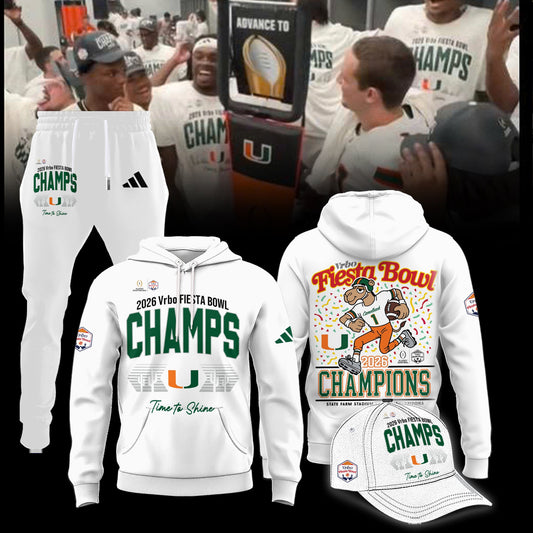 Miami Hurricanes CFP 2026 Fiesta Bowl Champions Limited Edition Hoodie