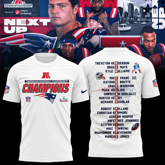 New England Patriots 2025 AFC Conference Champions T-shirt