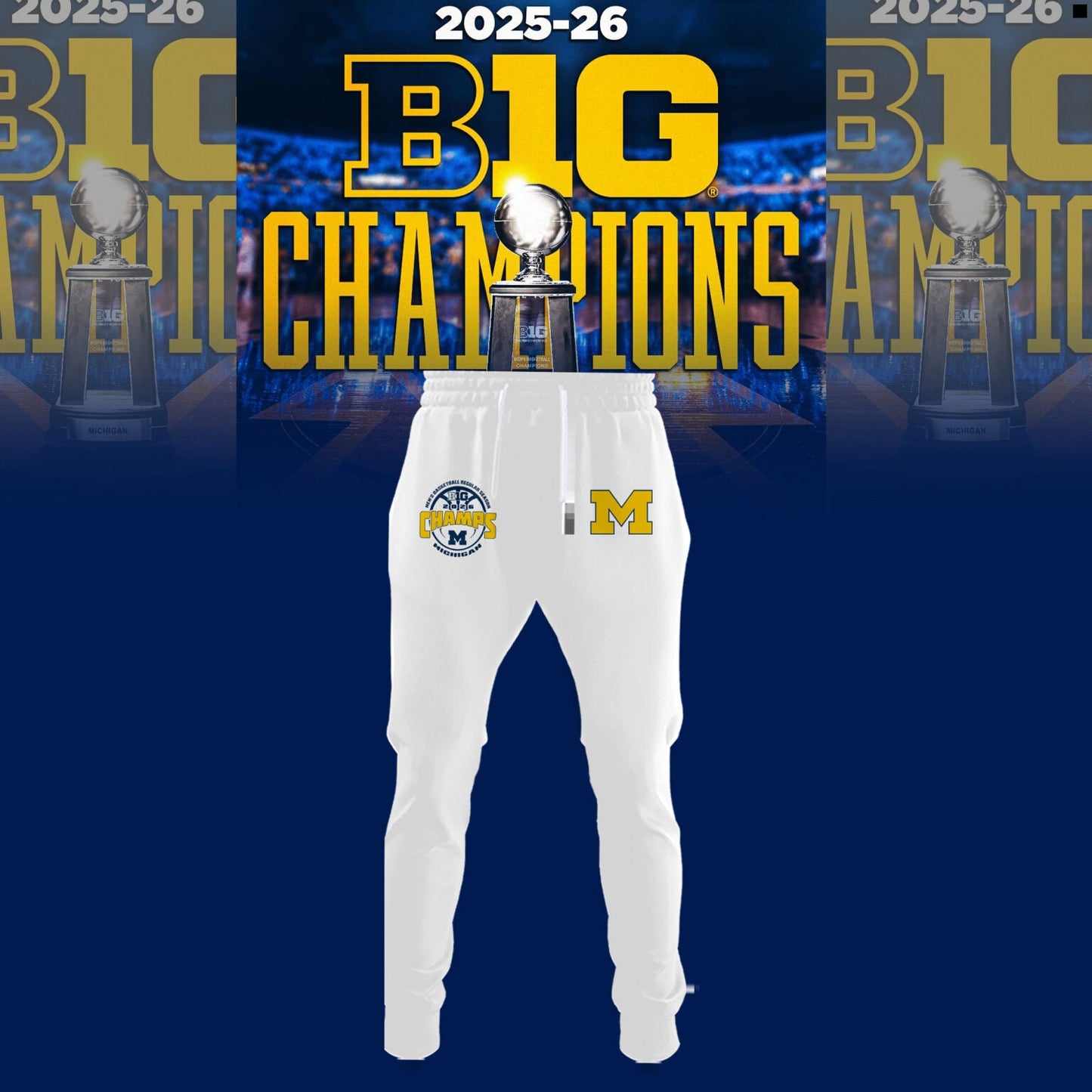 Michigan Men’s Basketball 2026 Big Ten Regular Season Title T-Shirt