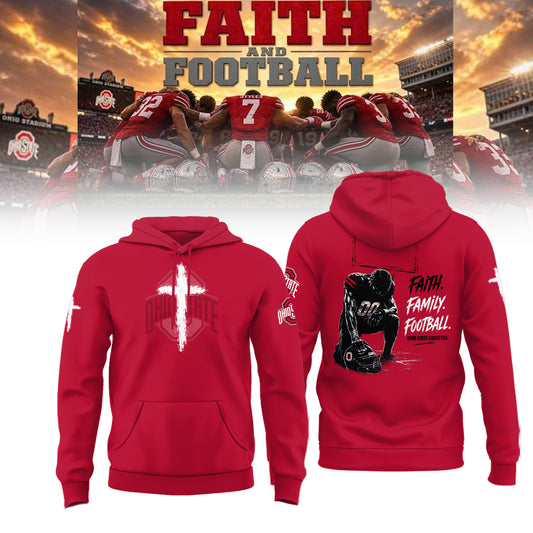 Ohio State Buckeyes FAITH FAMILY FOOTBALL 2026 Limited Edition Hoodie