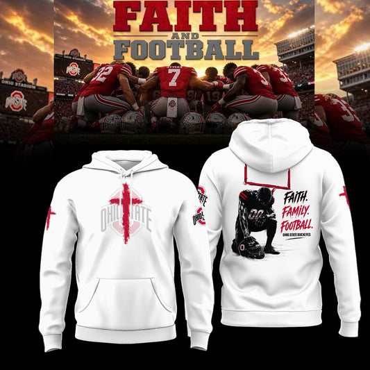 Ohio State Buckeyes FAITH FAMILY FOOTBALL 2026 Limited Edition Hoodie