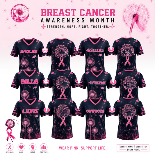 Full Team NFL 2026 Breast Cancer Awareness x Dandelion of Hope Jersey