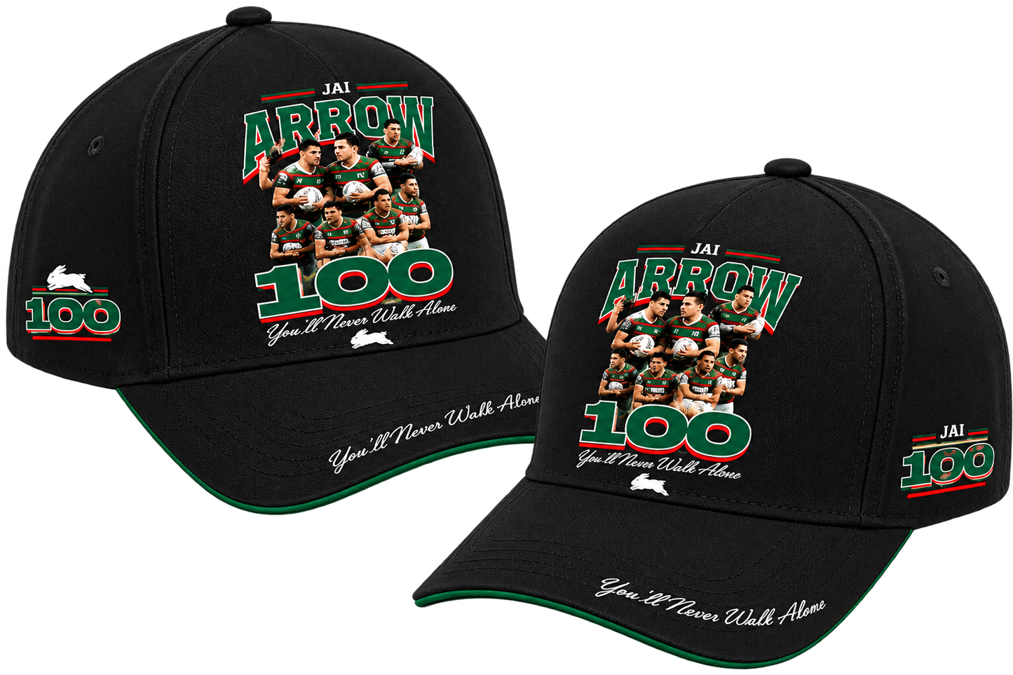 South Sydney Rabbitohs - Jai Arrow 100th Rabbitohs game - You'll Never Walk Alone T-Shirt