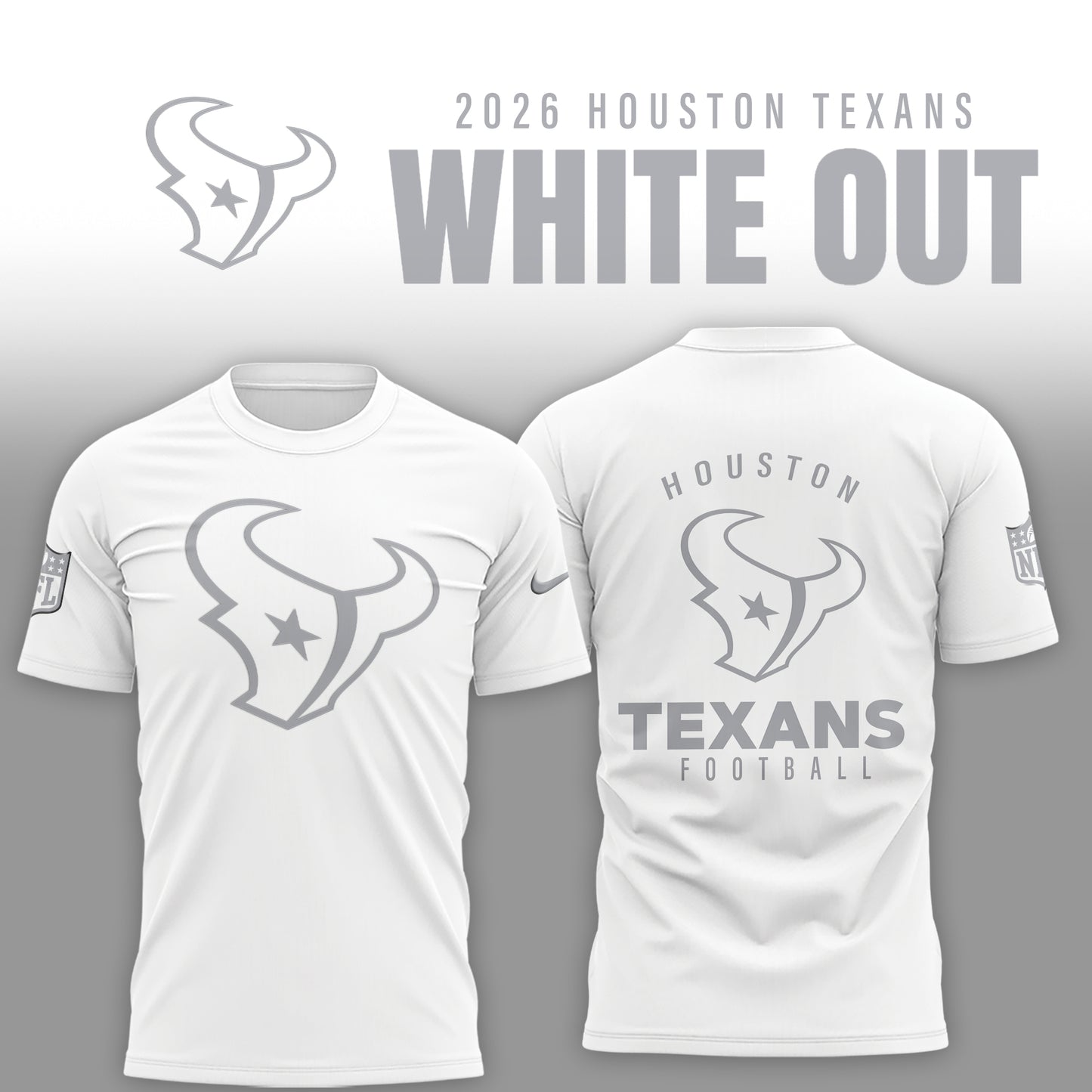 Houston Texans 2026 White Out Limited Edition Shirt