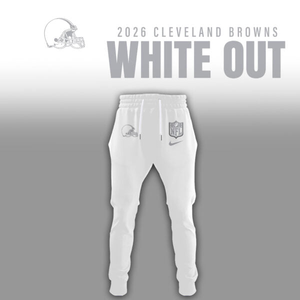 Cleveland Browns 2026 White Out Limited Edition Hoodie