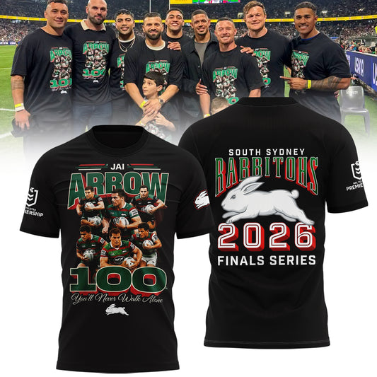 South Sydney Rabbitohs - Jai Arrow 100th Rabbitohs game - You'll Never Walk Alone T-Shirt