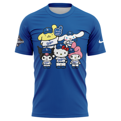 2025 HELLO KITTY x DODGERS CHAMPIONS Tshirt