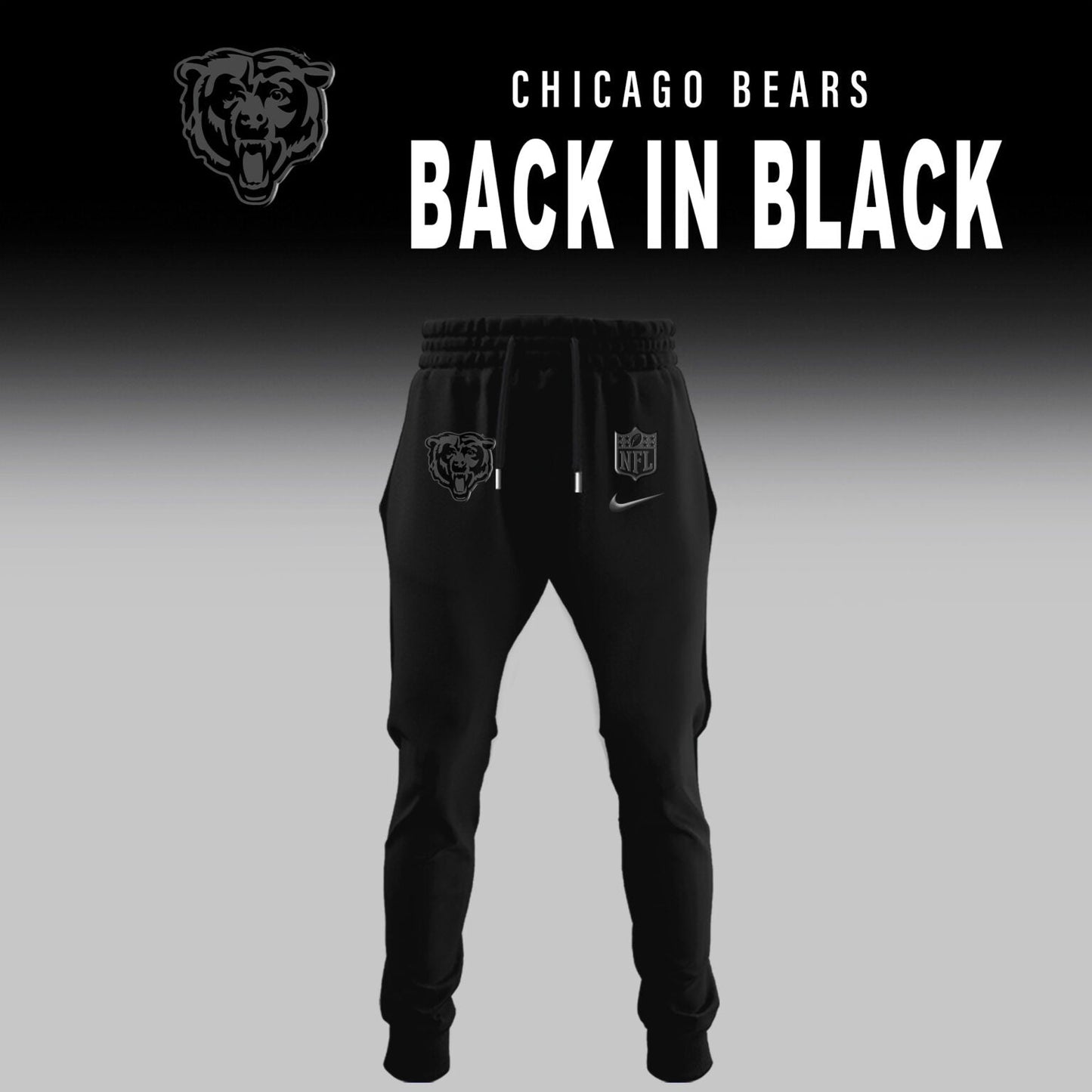 Chicago Bears 2025 Back In Black Limited Edition Combo TShirt