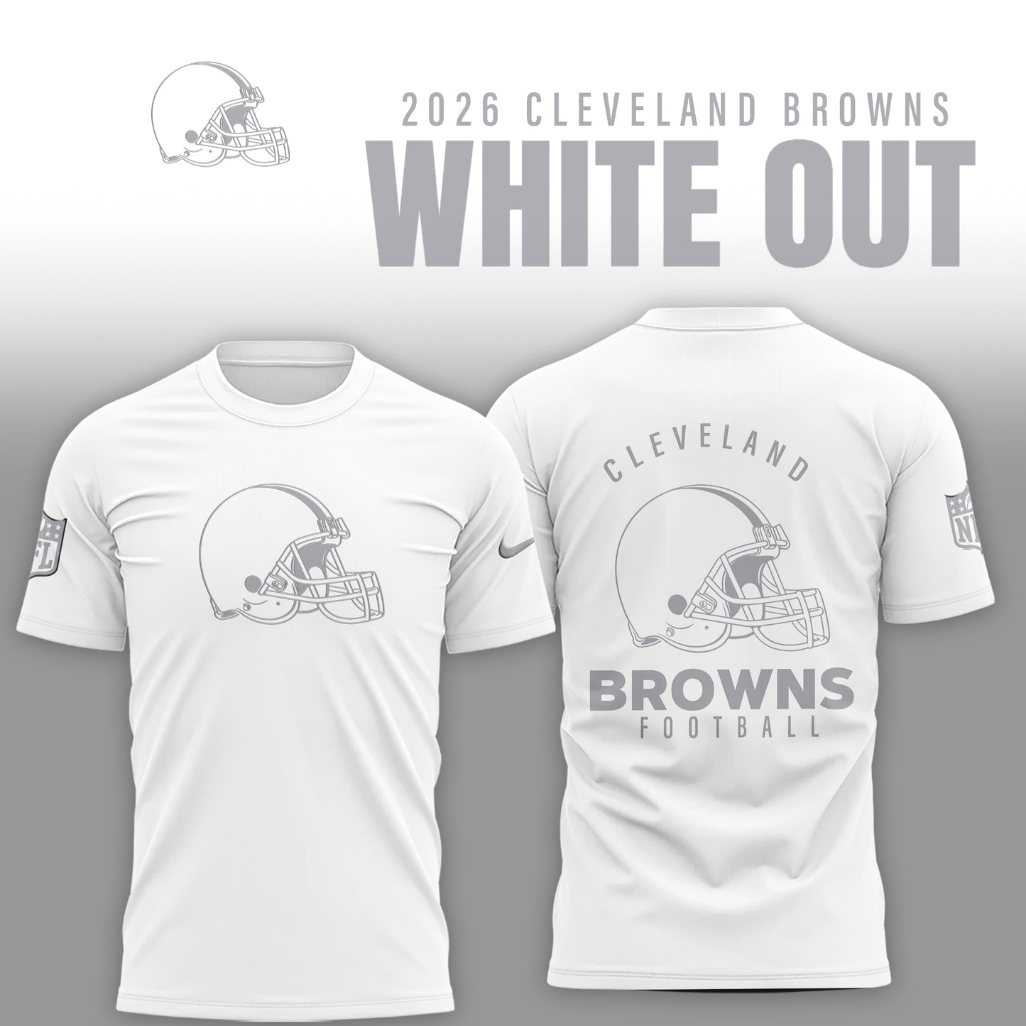 Cleveland Browns 2026 White Out Limited Edition Shirt