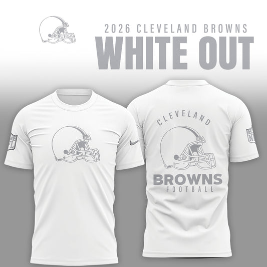Cleveland Browns 2026 White Out Limited Edition Shirt