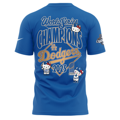2025 HELLO KITTY x DODGERS CHAMPIONS Tshirt