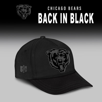 Chicago Bears Back In Black Half Zip Hoodie