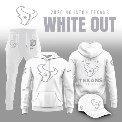 Houston Texans 2026 White Out Limited Edition Hoodie