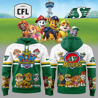 Limited Edition Saskatchewan Roughriders Paw Patrol Hoodie