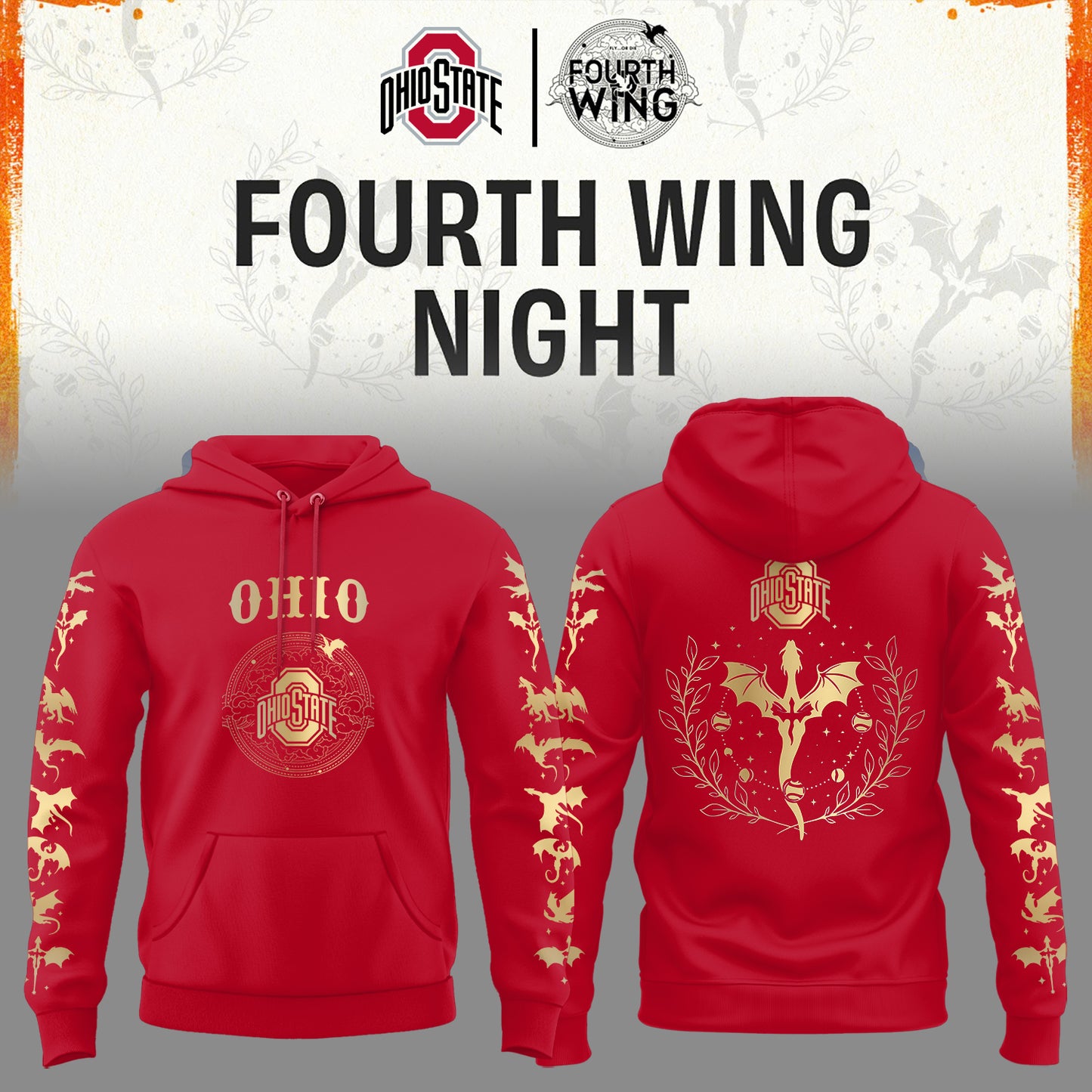 Ohio 2026 Fourth Wing Night Limited Edition Hoodie