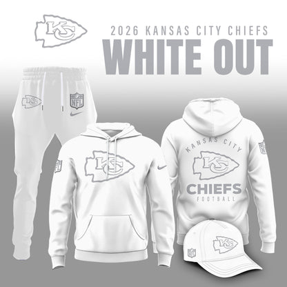 Kansas City Chiefs 2026 White Out Limited Edition Hoodie
