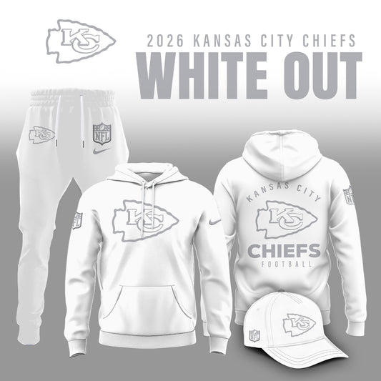 Kansas City Chiefs 2026 White Out Limited Edition Hoodie