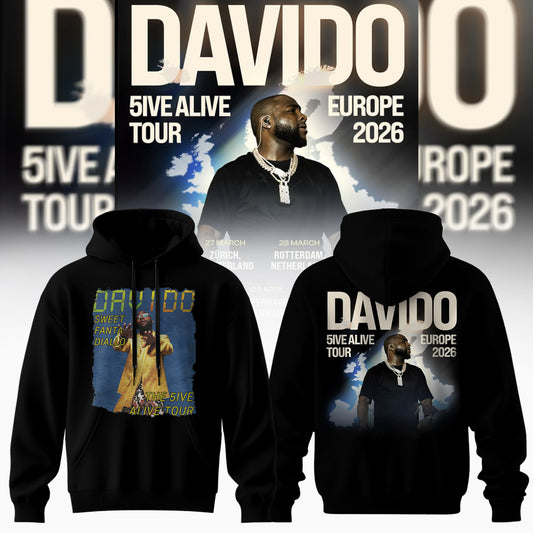 Davido – 5IVE ALIVE TOUR – EUROPE 2026 Collection