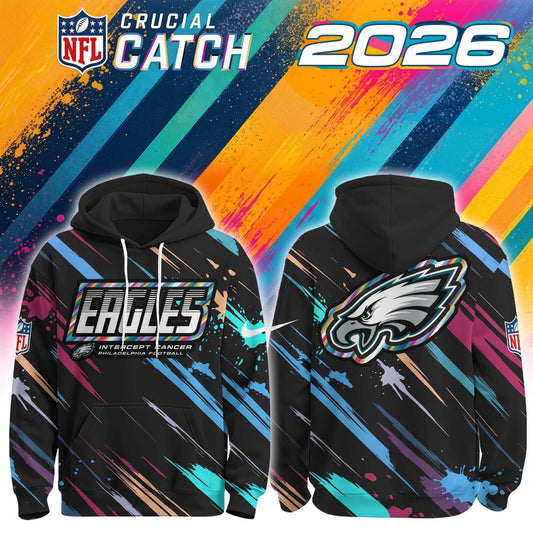 Philadelphia Eagles 2026 Crucial Catch Limited Hoodie