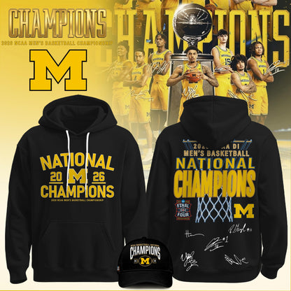 NCAA Basketball x Michigan Champions 2026 Limited Edition Hoodie