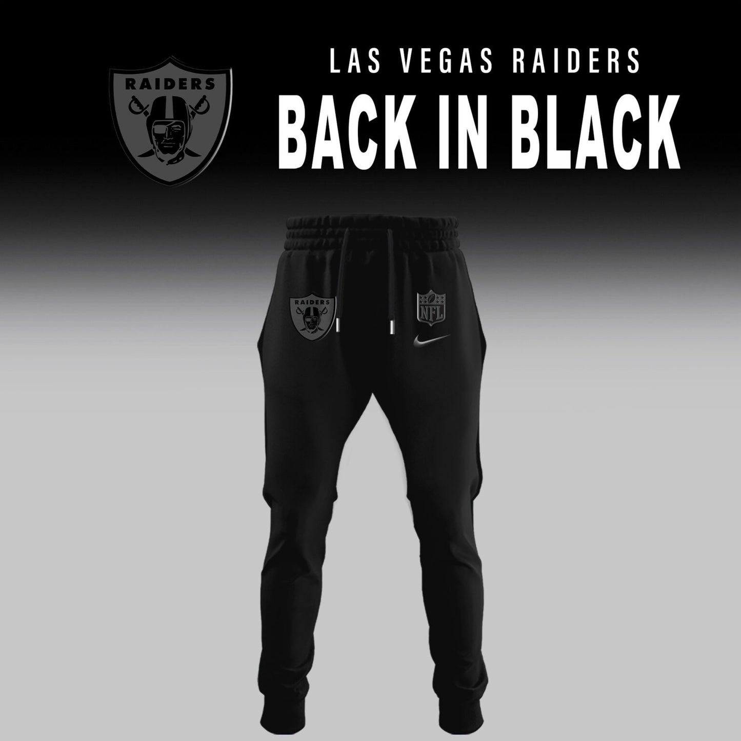 Las Vegas Raiders Back In Black Limited Edition Hoodie
