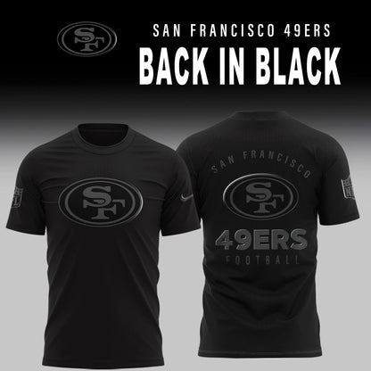 San Francisco 49ers 2025 Back In Black Limited Edition Combo TShirt