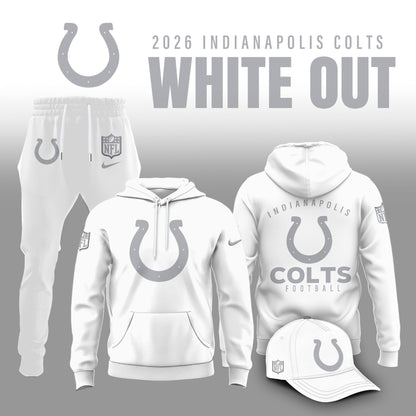 Indianapolis Colts 2026 White Out Limited Edition Hoodie