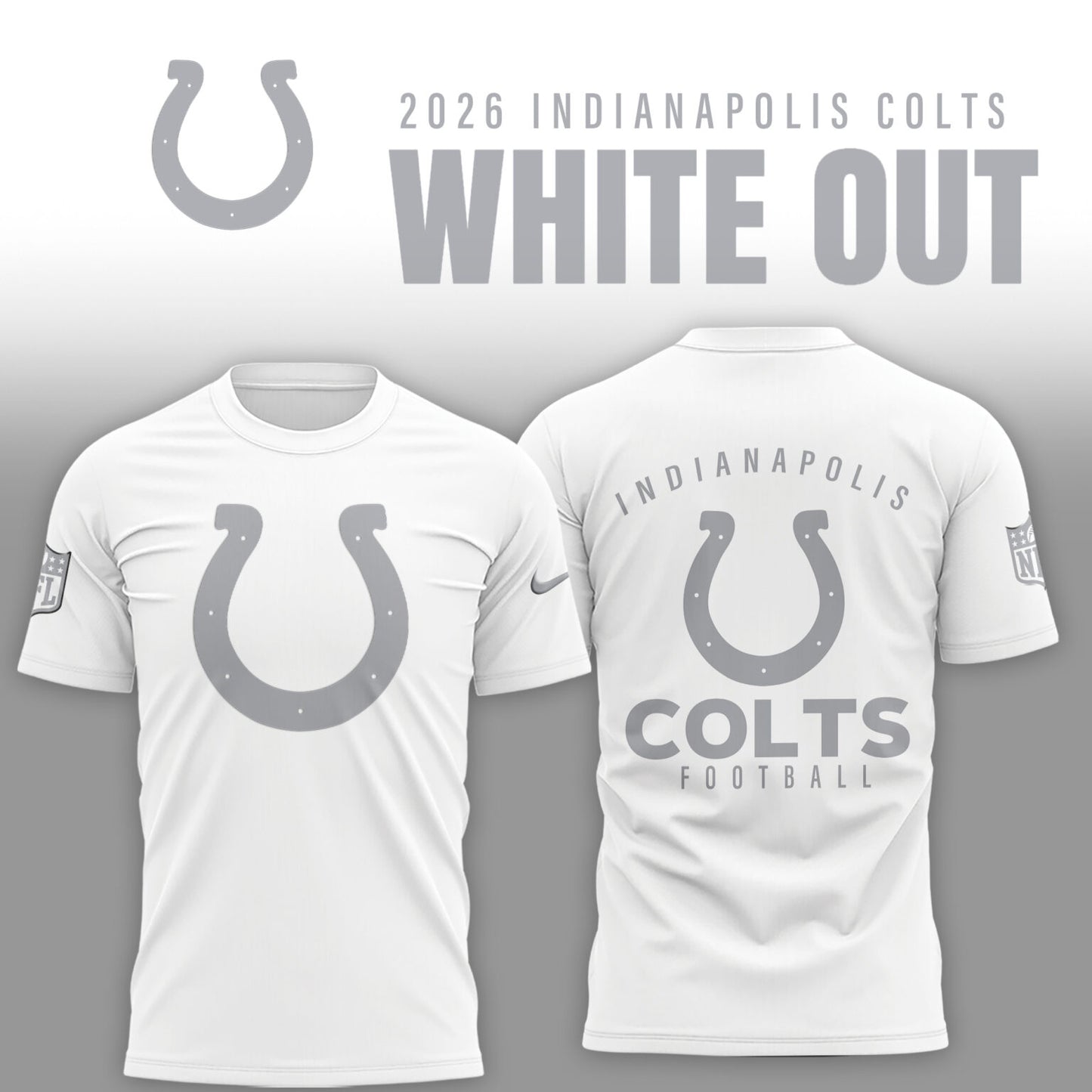 Indianapolis Colts 2026 White Out Limited Edition Shirt