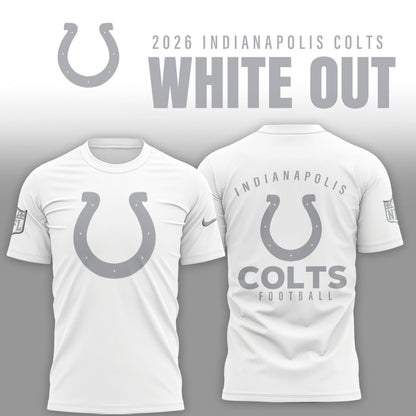 Indianapolis Colts 2026 White Out Limited Edition Shirt