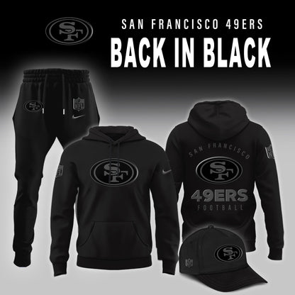San Francisco 49ers 2025 Back In Black Limited Edition Combo Hoodie