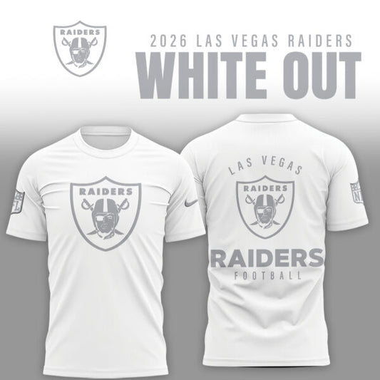 Las Vegas Raiders 2026 White Out Limited Edition Shirt