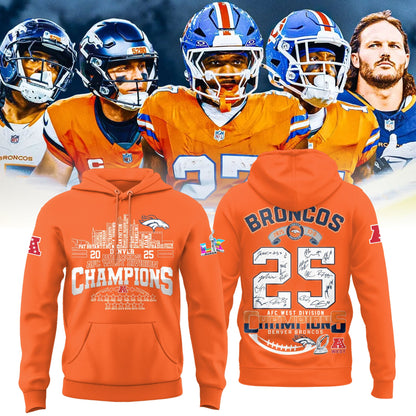 Denver Broncos 2025 AFC Conference Champions Hoodie