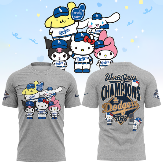 2025 HELLO KITTY x DODGERS CHAMPIONS Tshirt