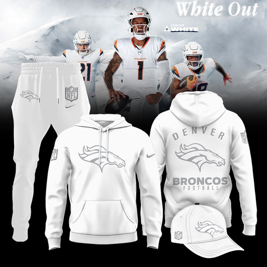 Denver Broncos 2026 White Out Limited Edition Hoodie