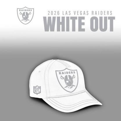 Las Vegas Raiders 2026 White Out Limited Edition Hoodie