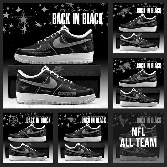 All Team NFL Back In Black 2025 AF1 Sneaker