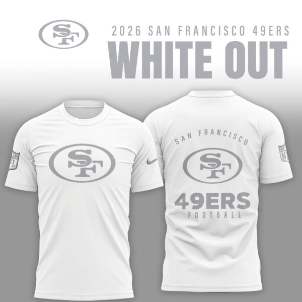 San Francisco 49ers 2026 White Out Limited Edition Shirt