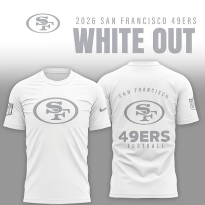 San Francisco 49ers 2026 White Out Limited Edition Shirt