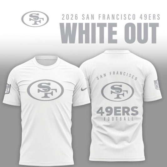 San Francisco 49ers 2026 White Out Limited Edition Shirt