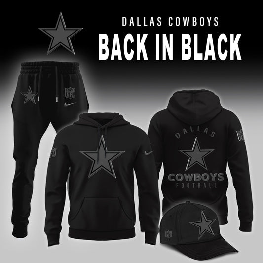 Dallas Cowboys Back In Black Limited Edition Combo Hoodie