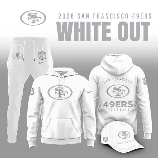 San Francisco 49ers 2026 White Out Limited Edition Hoodie