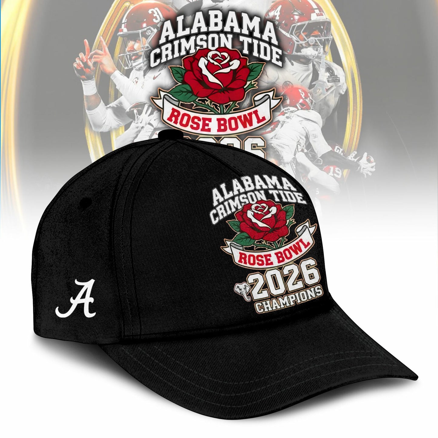 Alabama Crimson Tide 2026 Rose Bowl Champions Combo Tshirt
