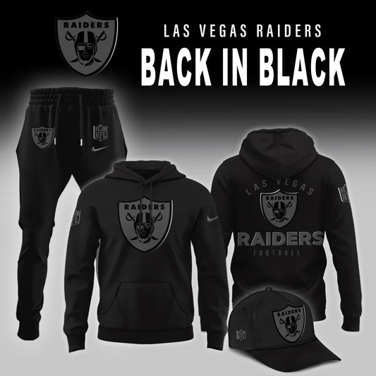 Las Vegas Raiders 2025 Back In Black Limited Edition Combo Hoodie