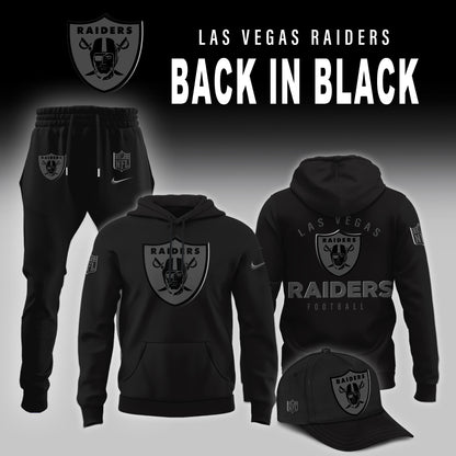 Las Vegas Raiders Back In Black Limited Edition Hoodie